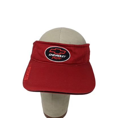 NASCAR Chevrolet Chevy Racing Strapback Visor Racing Champions Red OSFA