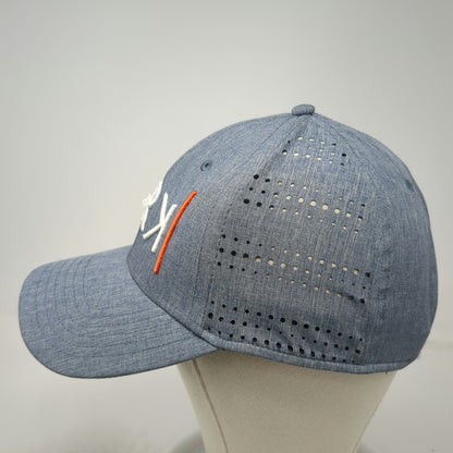 Pacific Headwear Baseball Cap Gray One Size Laser Cut MRK Logo Performance Hat