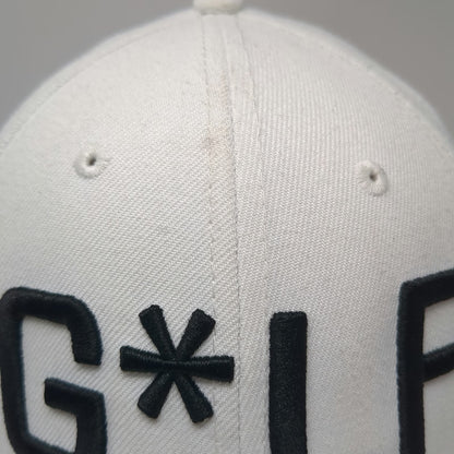 New Era Snapback White One Size G*LF Devereux Golf Flat Bill Adjustable Hat