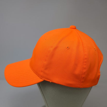C.C Snapback Orange Green One Size Hat Underbrim Blank Structured Crown Plain