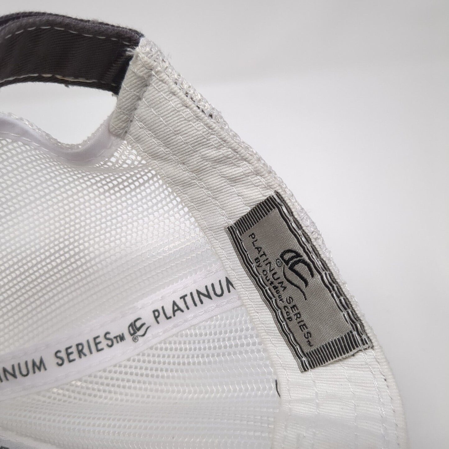 Campbell Tractor Co. Strapback Trucker Hat Gray OS Adjustable Mesh Outdoor Cap