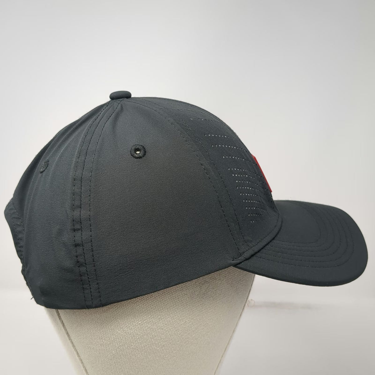 Oobe Chick-fil-A Snapback Hat Gray One Size Perforated Performance Logo Patch