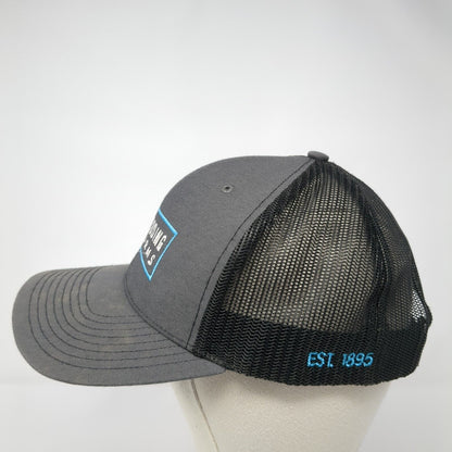 Gooding Farms Est. 1895 Snapback Trucker Hat Gray OS Adjustable Mesh Richardson