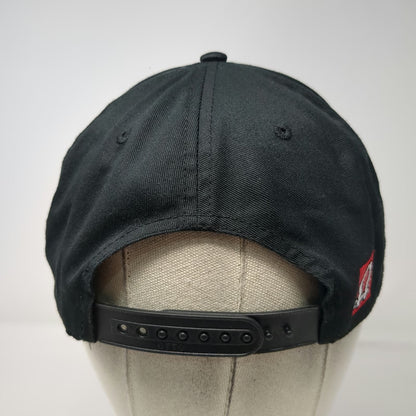 Otto 5 Panel Black Hat One Size Snapback Los Angeles Bunratty Logo Side Patch