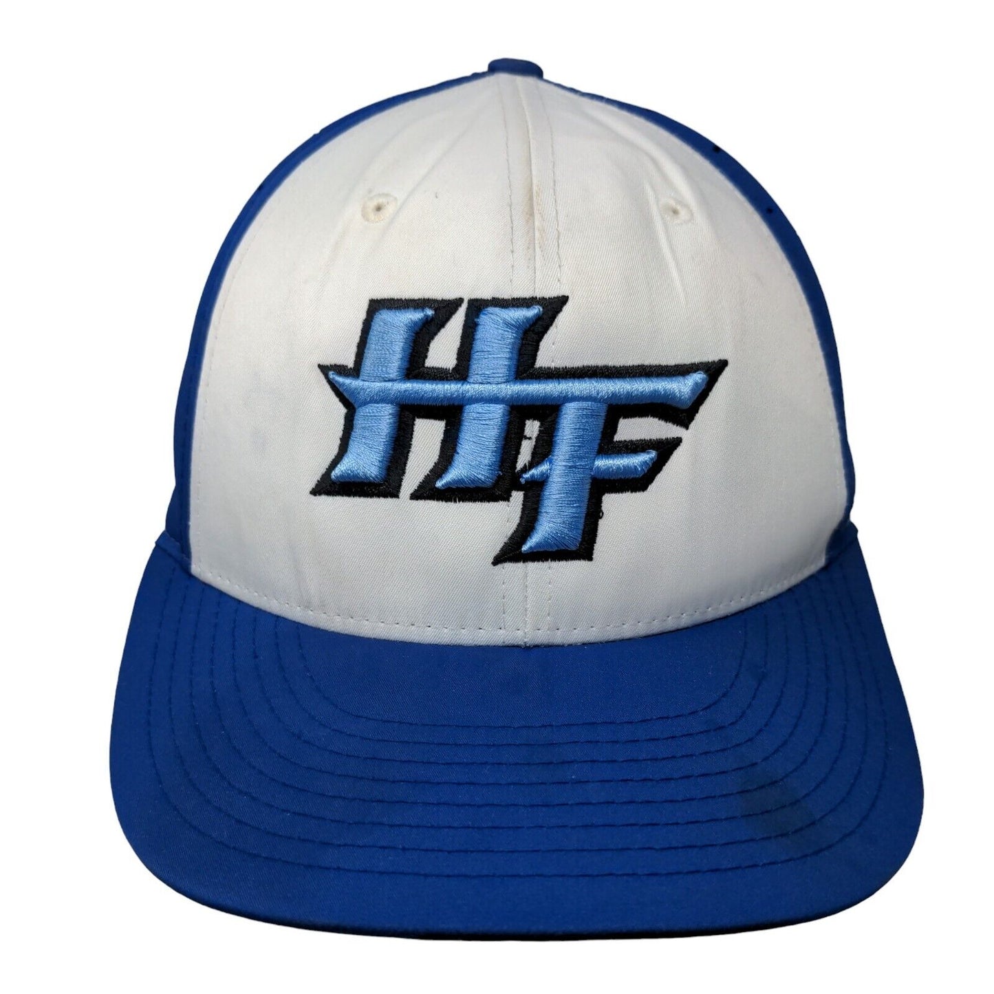 HF Fitted Hat Blue S/M Embroidered Breathable PTS 30 6 Panel Richardson