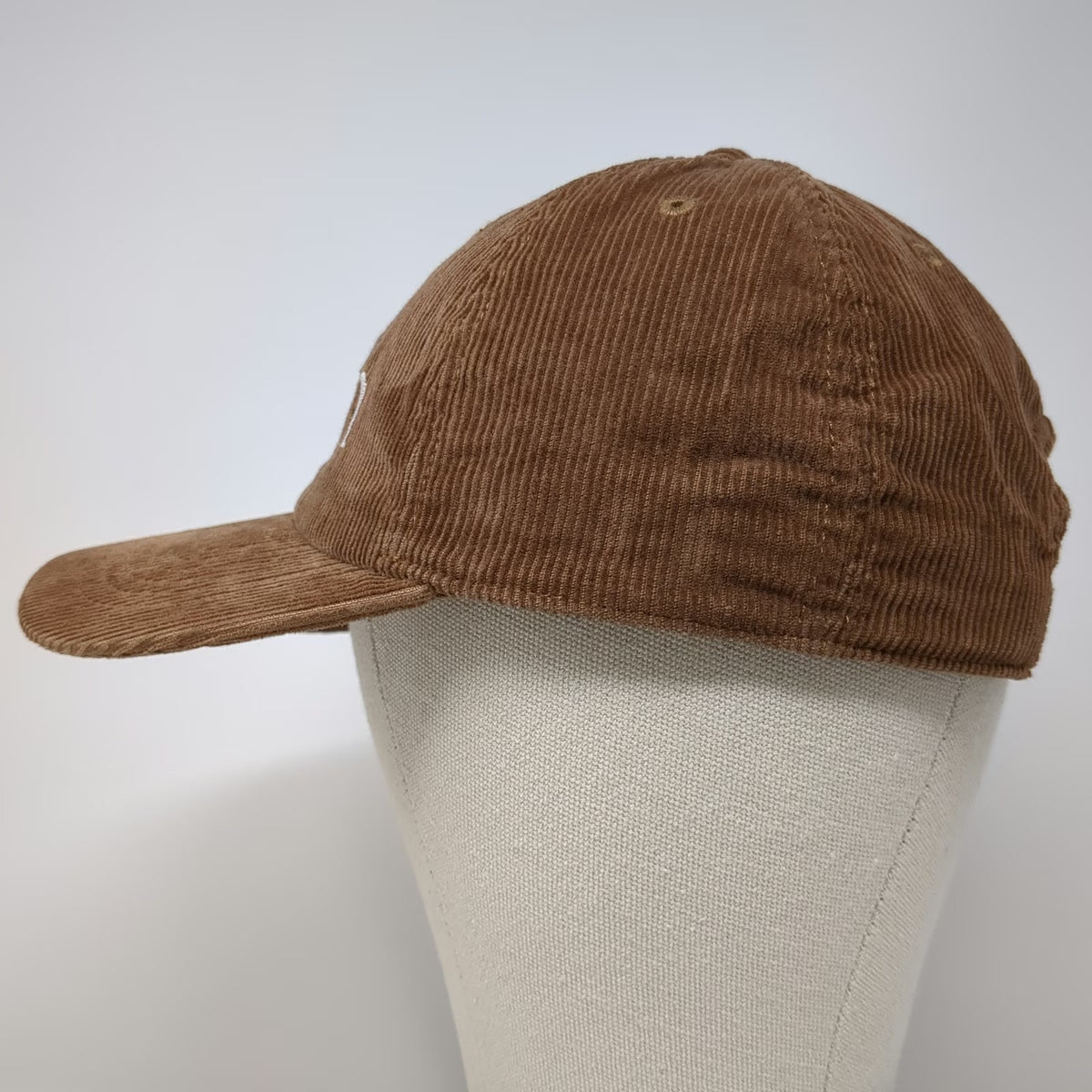 Newhattan Baseball Cap Brown One Size Corduroy Bloom Slideback Adjustable Hat