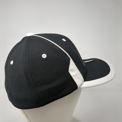 Rocky Football Fitted Hat Black 6 7/8-7 3/8 Embroidered 698F Pacific Headwear