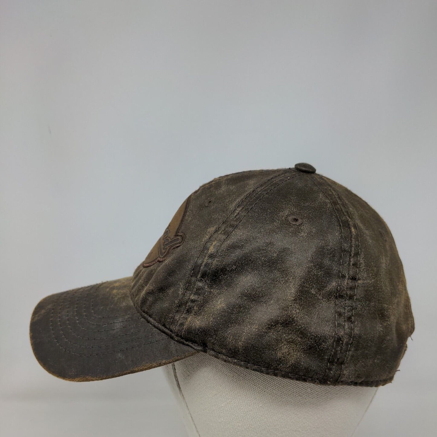 Idaho Silverwood Strapback Hat Brown OSFM Adjustable 6 Panel Triangle