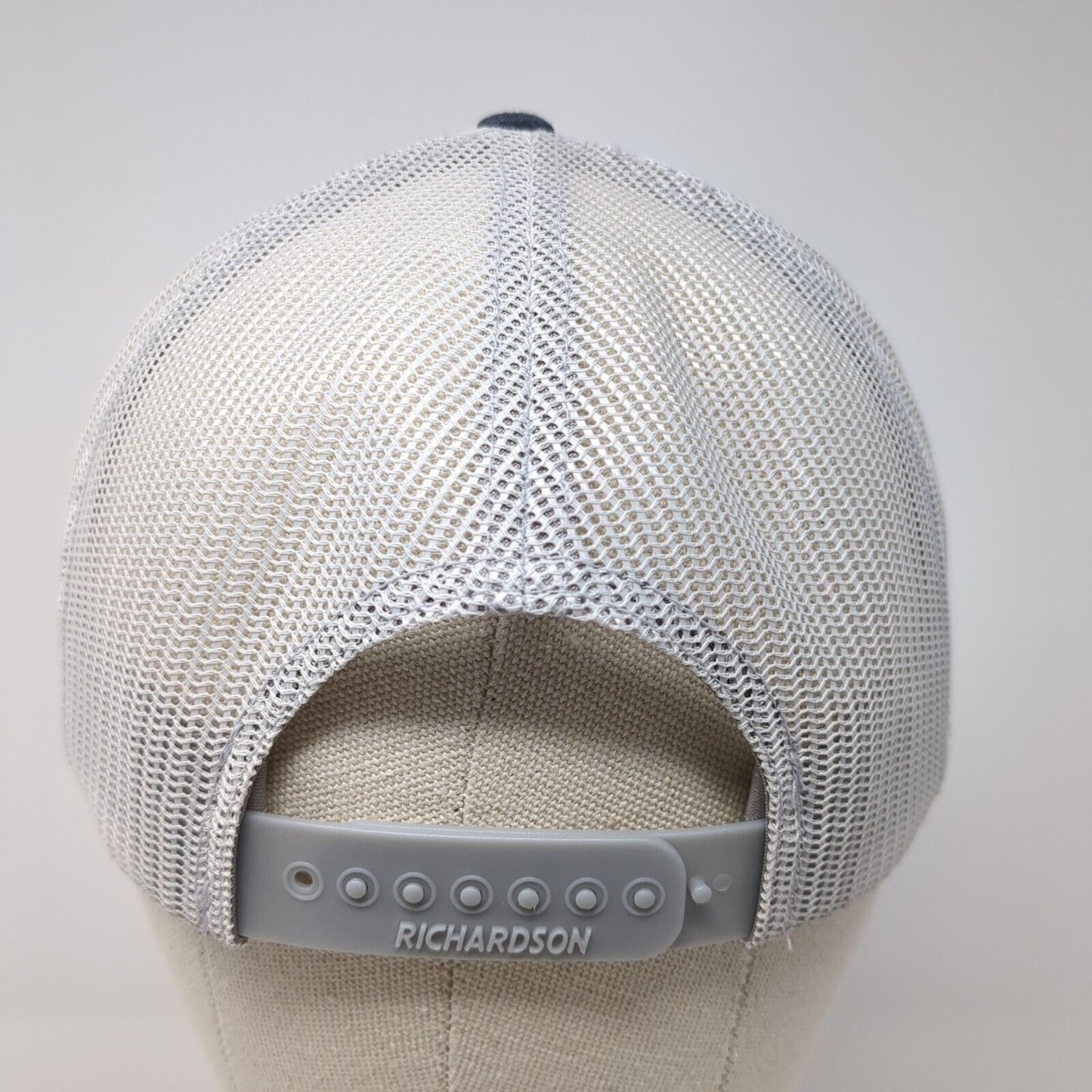 What's Next Fully Promoted Snapback Trucker Hat Blue M/L Mesh Back Richardson