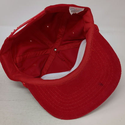 Ama Pro Trucker Red Hat One Size Rope Brim Corduroy Celebrate Idaho Centennial