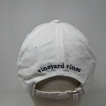 Vineyard Vines Men's Slideback Hat White Embroidered Beer Mug Logo Cotton