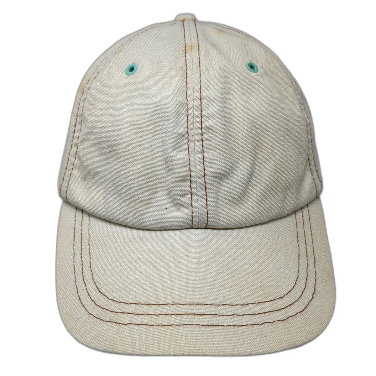 Gap Baseball Cap Beige L Contrast Stitching Elastic Back Cotton Hat