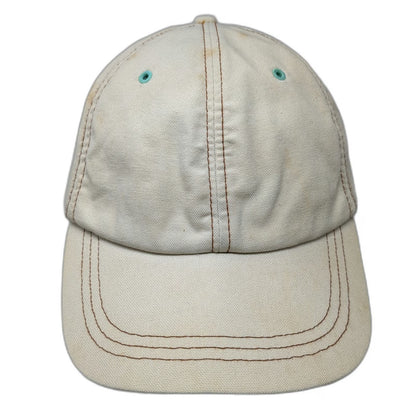 Gap Baseball Cap Beige L Contrast Stitching Elastic Back Cotton Hat