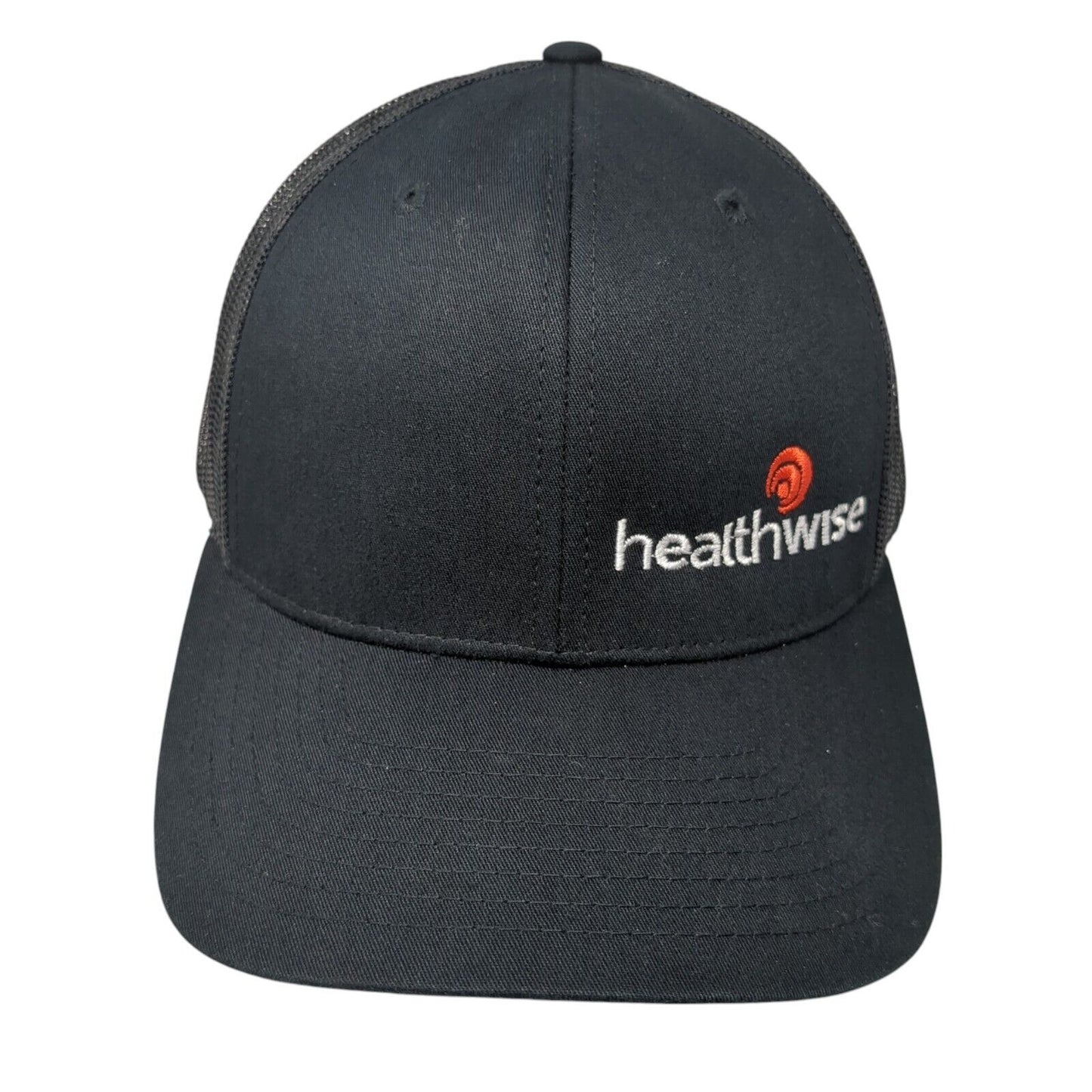 Healthwise Snapback Mesh Back Trucker Hat Black One Size Richardson