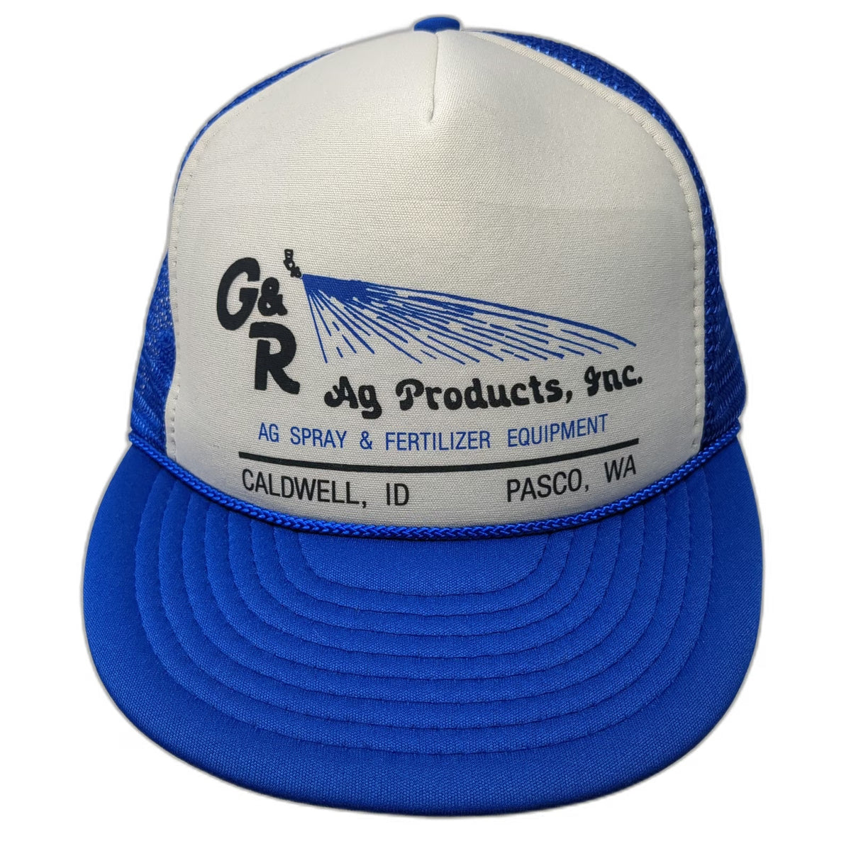 Nissin Trucker Hat Blue One Size Snapback Mesh Back G&R Ag Products Spraying