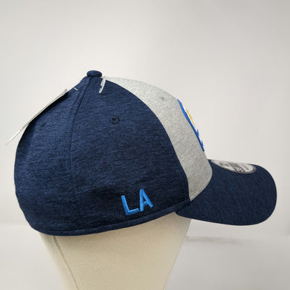 Los Angeles Chargers NFL New Era Cap Blue L 39THIRTY Stretch Fit Grey Crown Hat