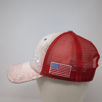 Big O Tires Snapback Trucker Hat Red One Size Mesh Back MFA Oil USA Flag