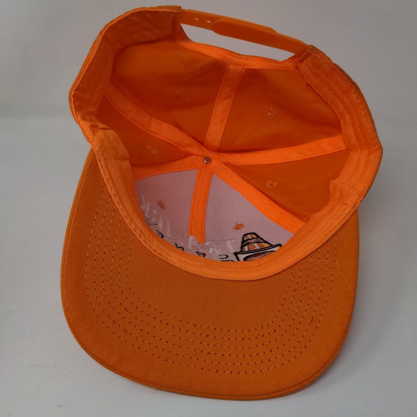Trafick Cones Snapback Hat Orange OS Adjustable Embroidered The Classics Yupoong