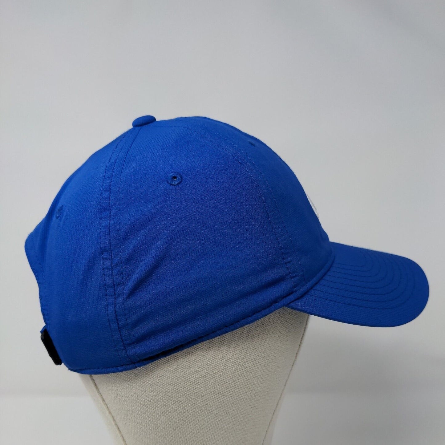 Nike Strapback Hat Blue OSFM Adjustable Embroidered Swoosh Logo Legacy91 Dri-Fit