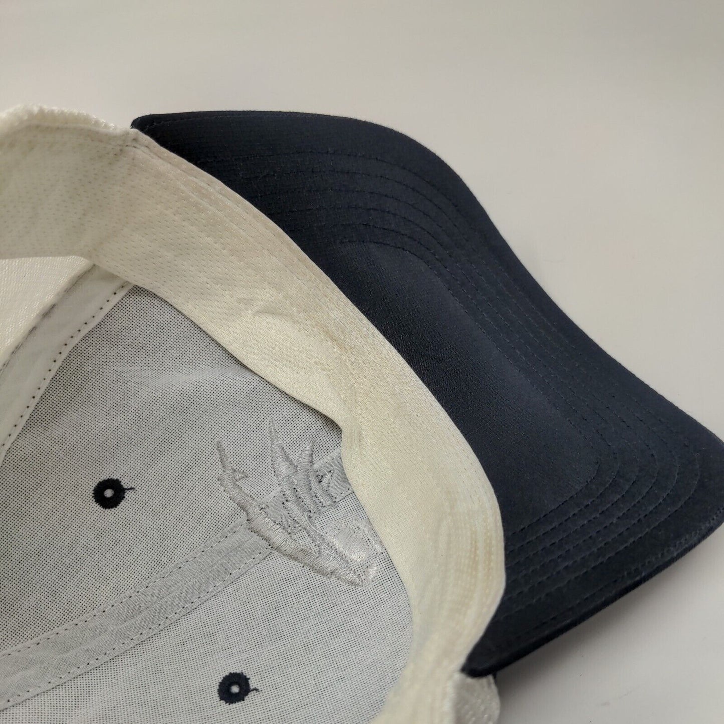 Richardson Strapback Mesh Back Trucker Hat Blue One Size Embroidered Logo