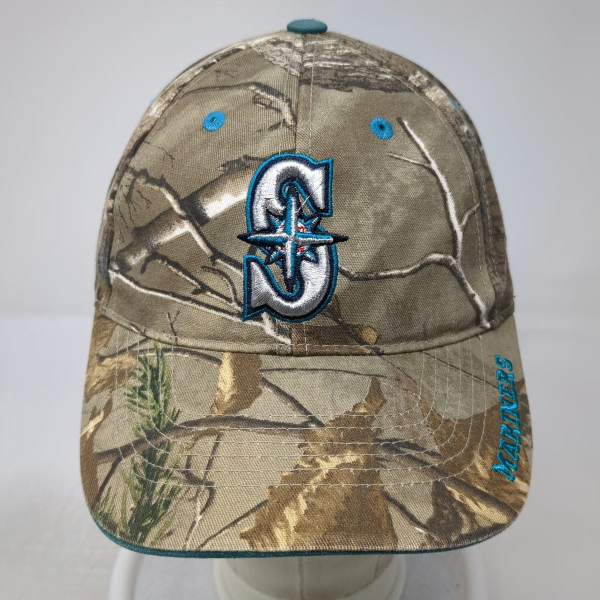 Seattle Mariners MLB Fan Favorite Baseball Cap Brown Blue One Size Camo Hat
