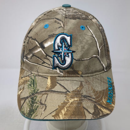 Seattle Mariners MLB Fan Favorite Baseball Cap Brown Blue One Size Camo Hat