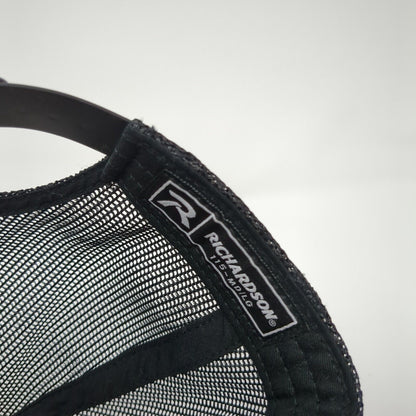 Richardson Snapback Trucker Hat Pink M/L Embroidered Logo Colorblock