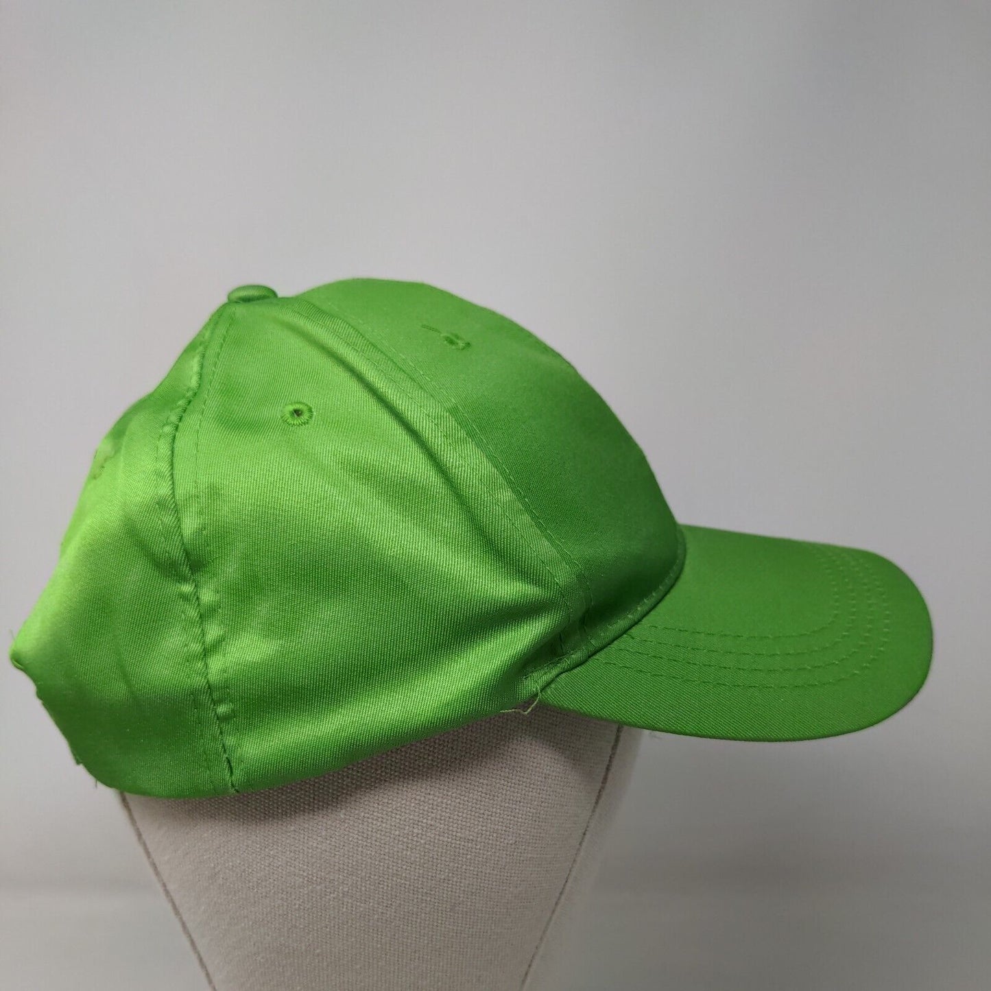 Pure Leaf Strapback Hat Green One Size Embroidered Adjustable 6 Panel