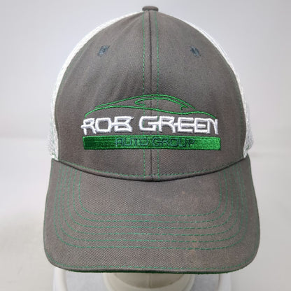 360 Apparel Baseball Cap Gray One Size Rob Green Auto Group Mesh Strapback Hat