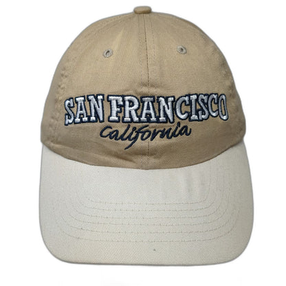Beige Baseball Cap One Size San Francisco California SF City By The Bay USA Hat