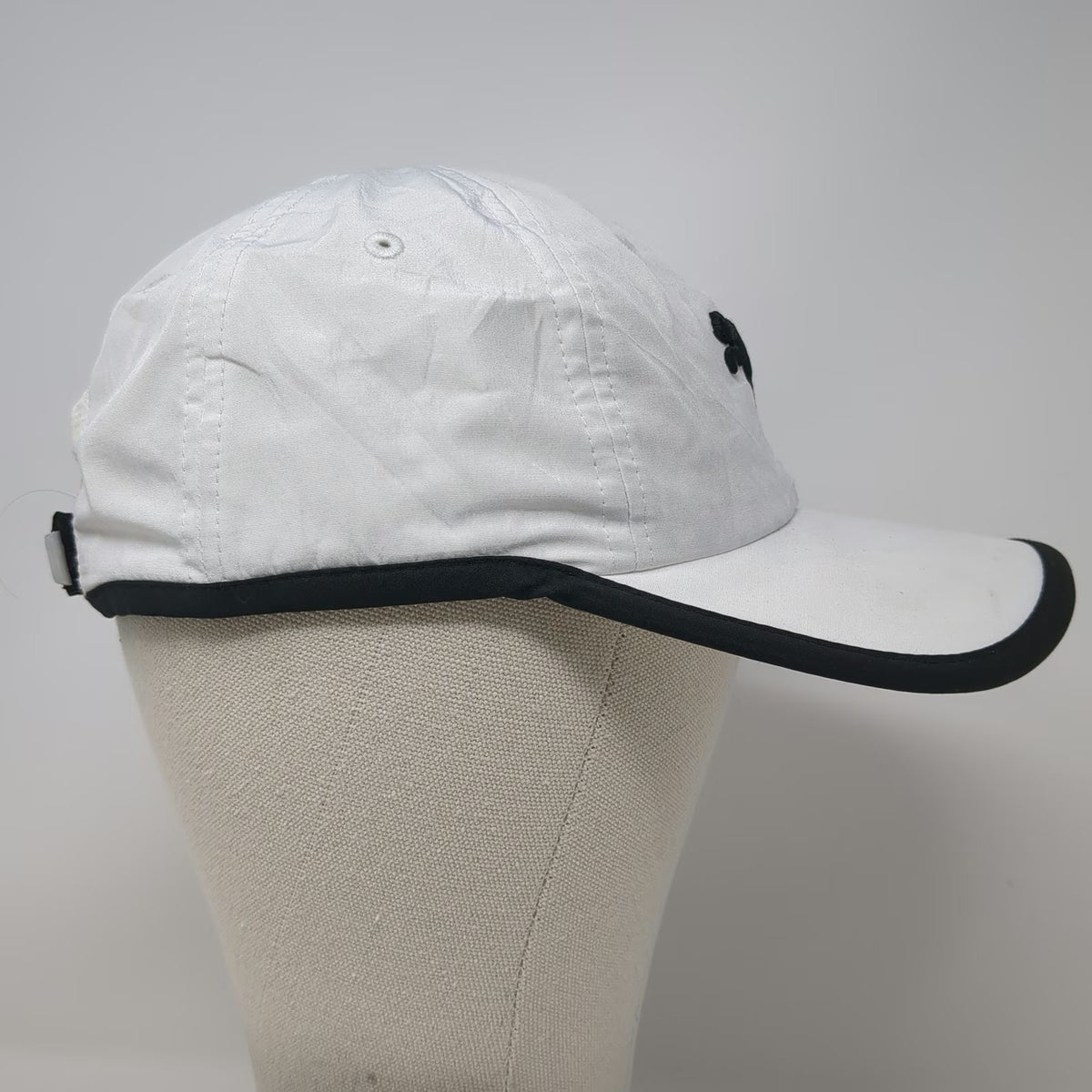 Puma Baseball Cap White OSFM Performance Embroidered Logo Strapback Hat Running