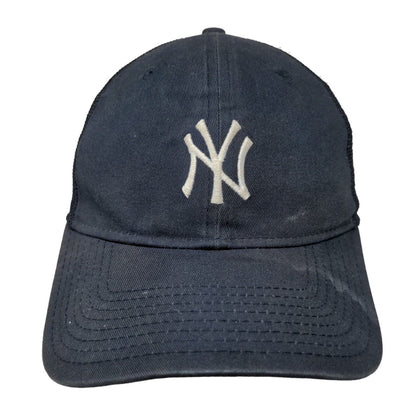 New Era Mens Fitted Mesh Back Hat Blue S-M Embroidered New York Yankees 39Thirty