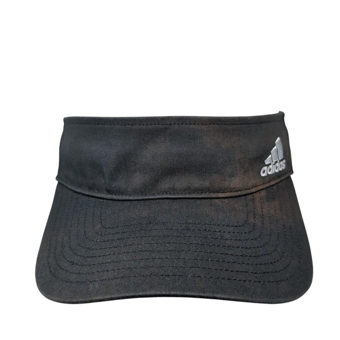 Adidas 3 Stripes Strapback Sun Visor Hat Black One Size Aeroready