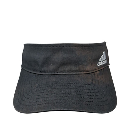 Adidas 3 Stripes Strapback Sun Visor Hat Black One Size Aeroready