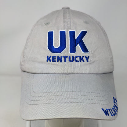 University of Kentucky Wildcats Strapback Hat Gray Embroidered Captivating NCAA