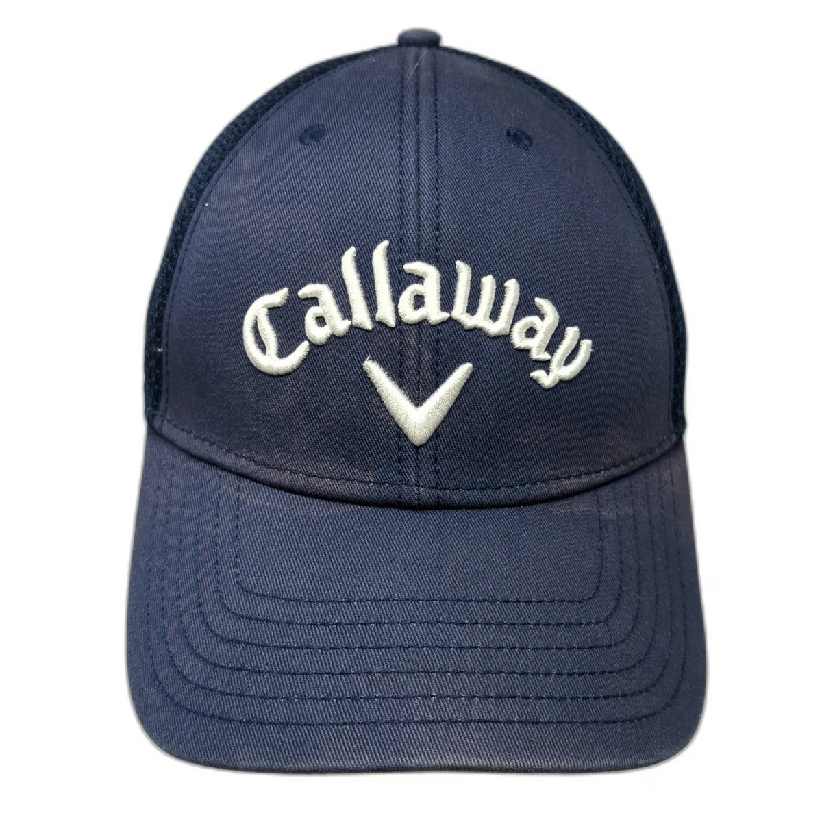 Callaway Baseball Cap Blue One Size Mesh Back Golf Hat Adjustable Chevron Logo
