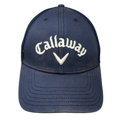 Callaway Baseball Cap Blue One Size Mesh Back Golf Hat Adjustable Chevron Logo