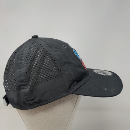 Rec N Roll Strapback Hat Gray OSFM Embroidered Laser Cut New Era 9Forty