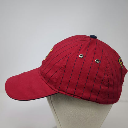 FC Barcelona Soccer-International FCB Red Cap One Size Pinstripe Slideback Hat