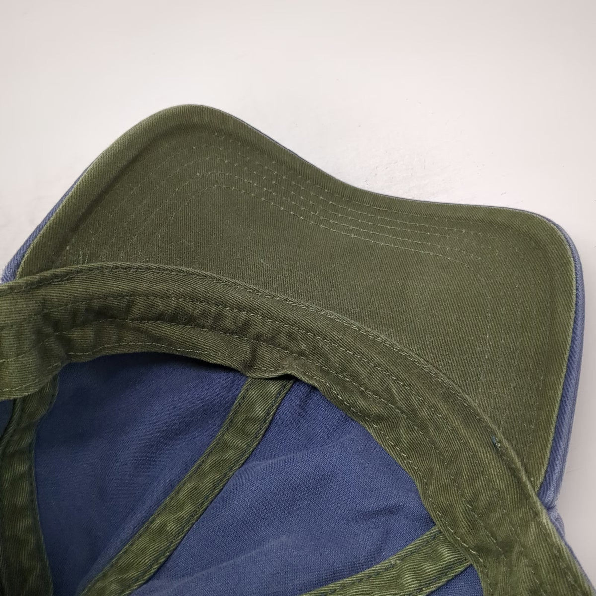 GAP Baseball Cap Blue One Size Slideback Blank Green Underbrim Adjustable Hat