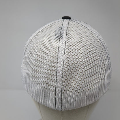 TM Fitted Trucker Hat Black XL Lightweight Embroidered Mesh Back Richardson