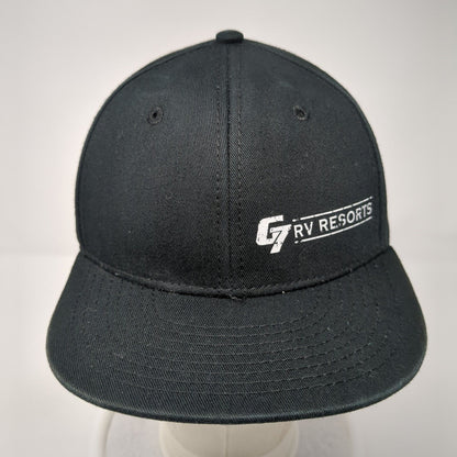 G7 RV Resorts Snapback Hat Black Youth One Size Adjustable Solid Otto