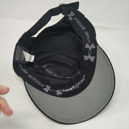 Under Armour Army Cap Black One Size Heatgear Slideback Logo Training Hat