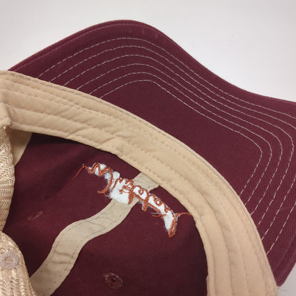 Whitetail Snapback Mesh Back Trucker Hat Red One Size Colorblock Ahead