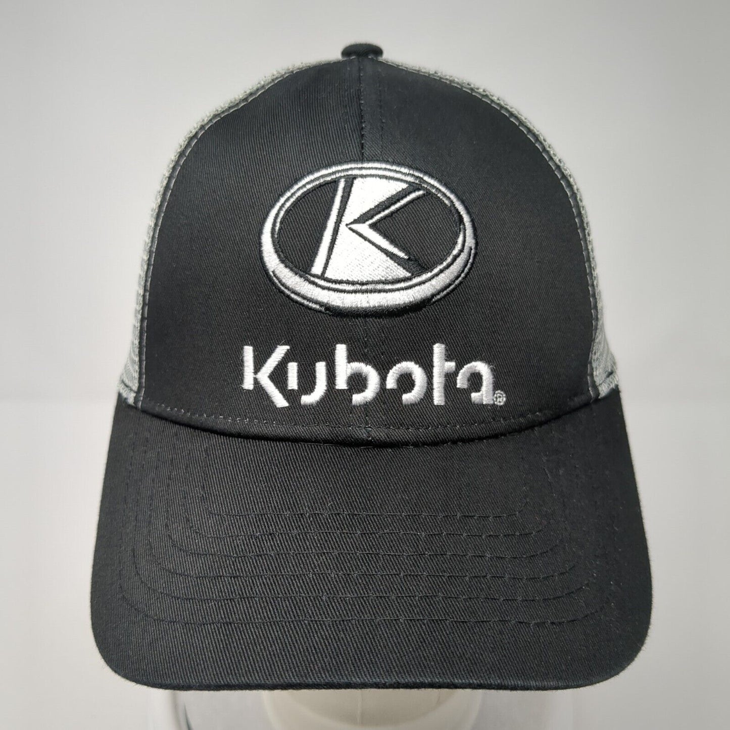 Kubota Qaurles Supply Co Strapback Trucker Hat Black OS Adjustable Mesh Back