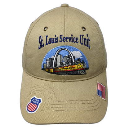 Western Associates Baseball Cap Beige One Size Union Pacific St Louis Team Hat