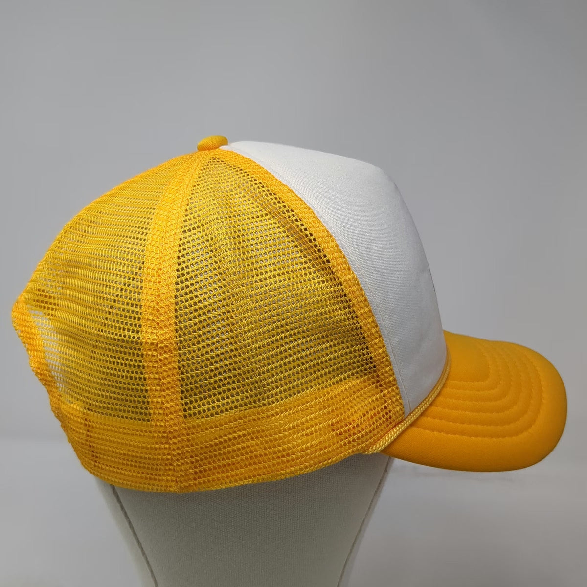 Headgear Trucker Hat Yellow White Maui Hawaii Goofy Foot Surf School One Size