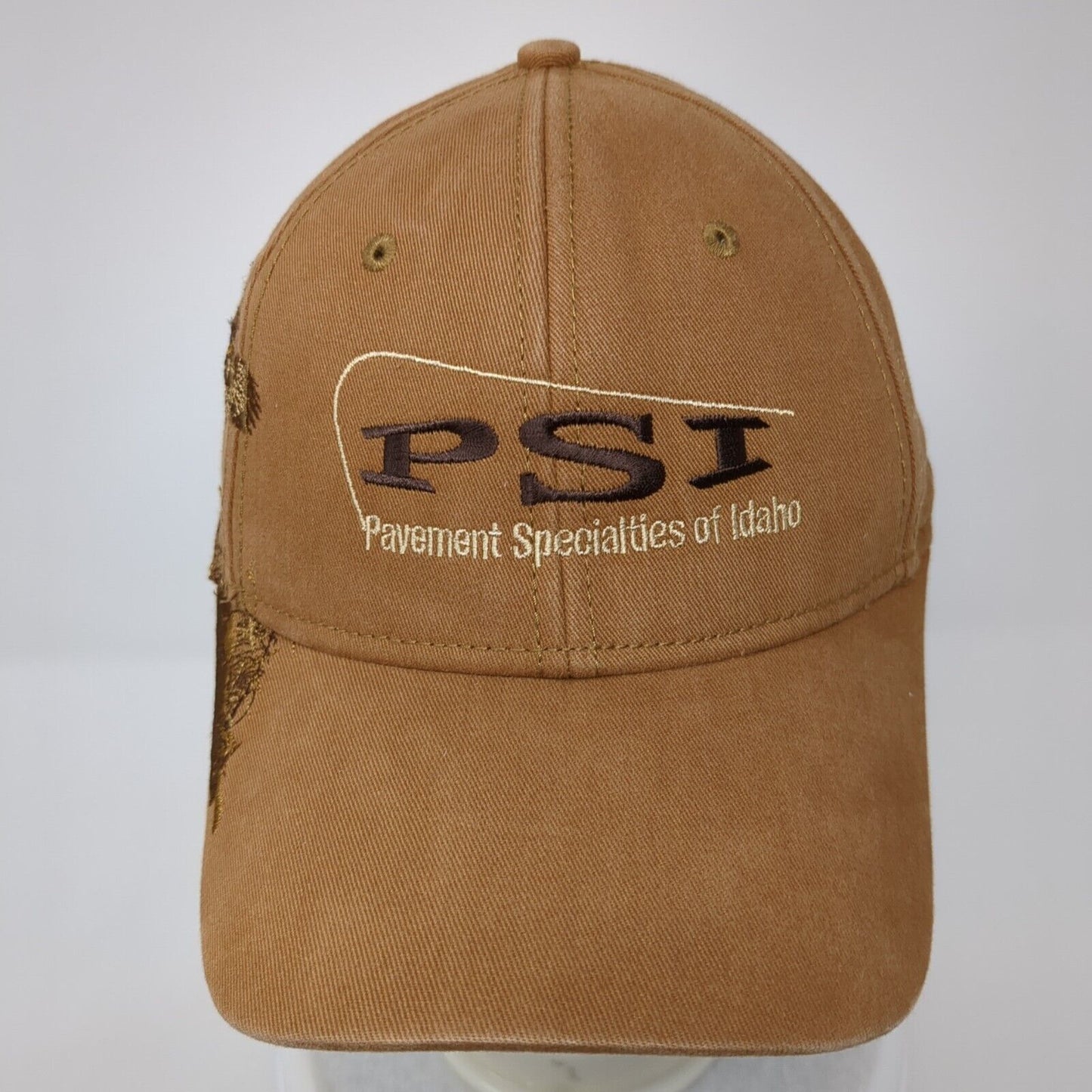 PSI Pavement Specialties of Idaho Strapback Hat Brown OS Adjustable Dri-Duck