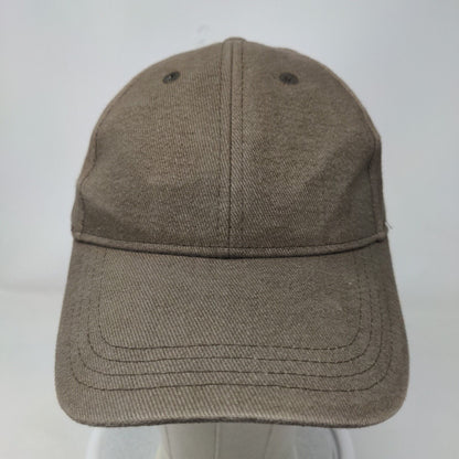 Asterisk Strapback Hat Brown One Size Embroidered Adjustable 6 Panel Blank