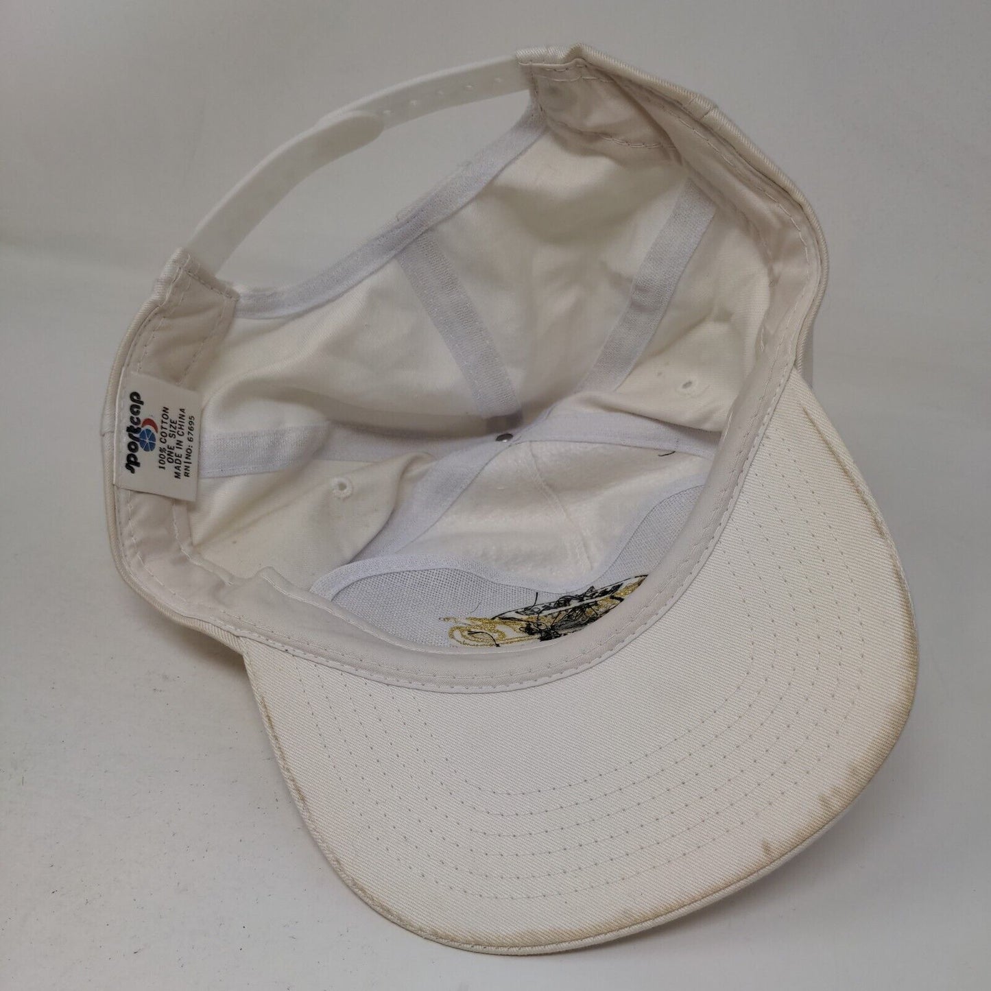 Cheers Meet Me In Charlotte Snapback Hat White One Size Embroidered